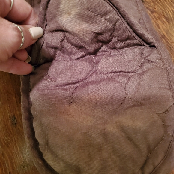 Vintage Potholder Brown Orange Wooden Hoop - Picture 6 of 6